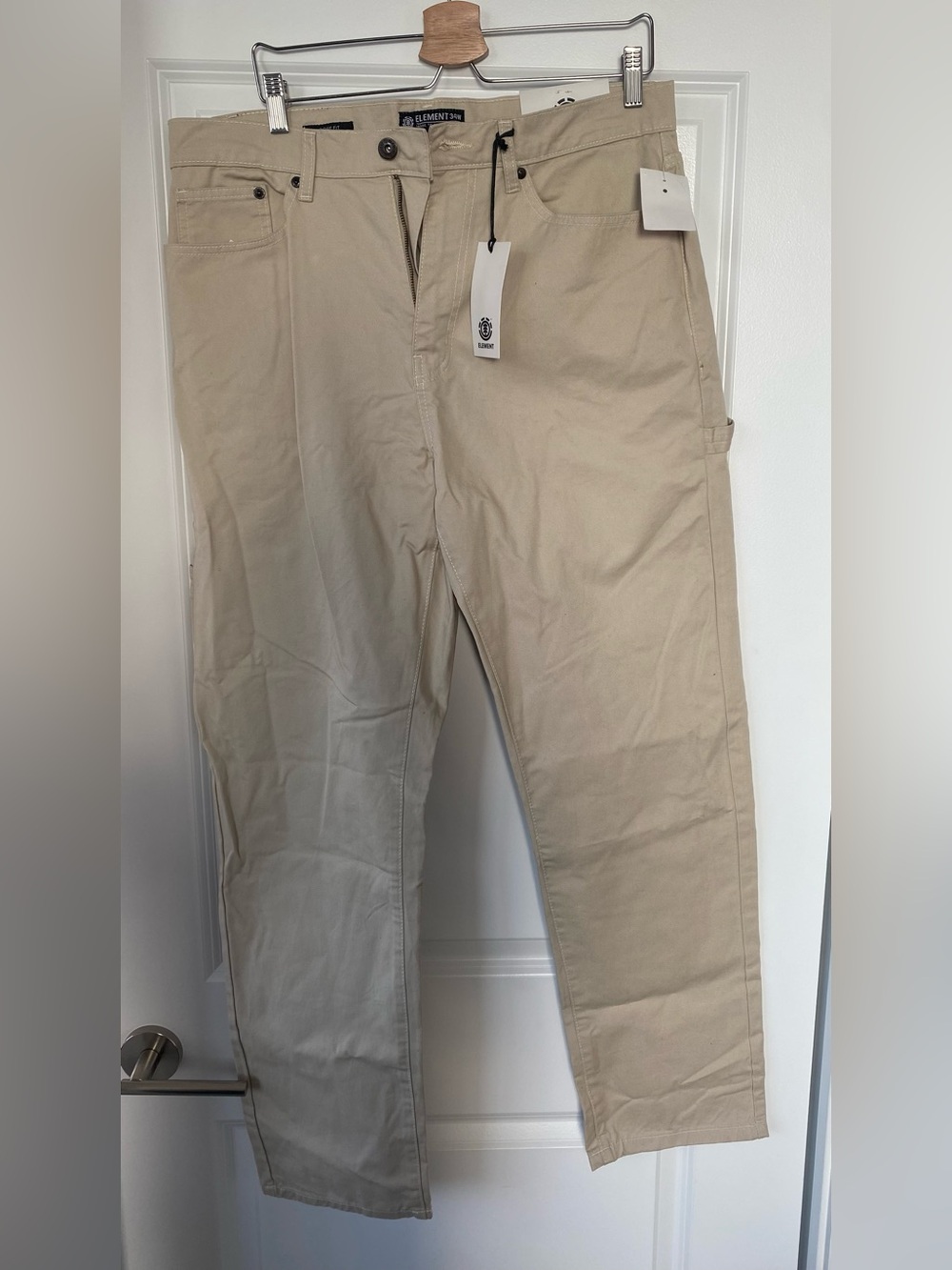 Element Men's Khaki Chino Pants in Beige